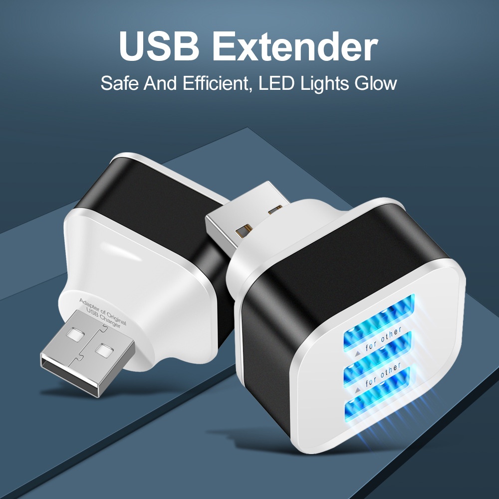 Laptop Electronics Accessories - 3 Port USB Slots Adaptor USB