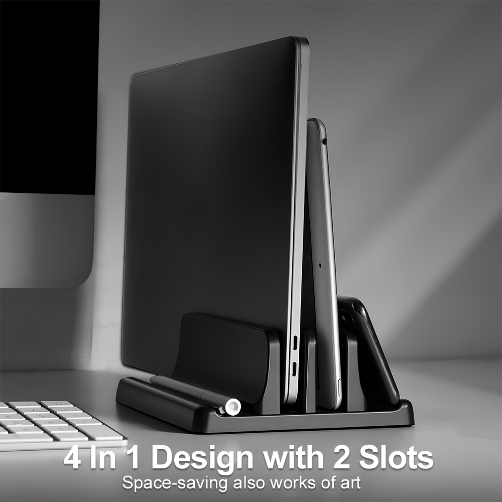 Laptop Stand Riser - 4in1 Laptop Stand Vertical Adjustable Width