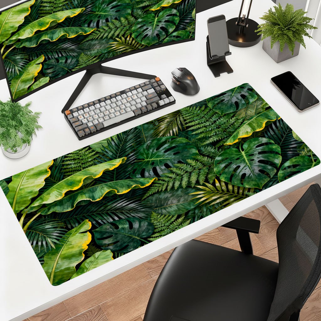 Laptop Accessories Brand - Brand Large Leaf Iron Mouse Pad