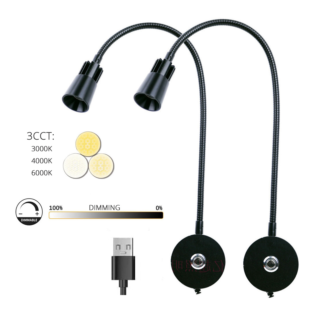 Laptop Accessories Light - 2pcs 5V USB Bedside Wall Reading