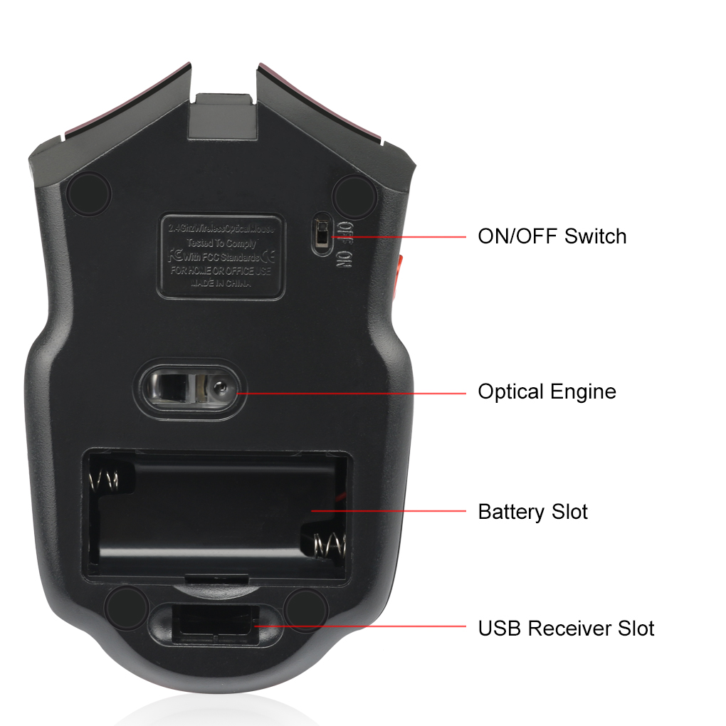 2.4G Wireless Mouse 1600DPI Op - Laptop Electronics Accessories review and price