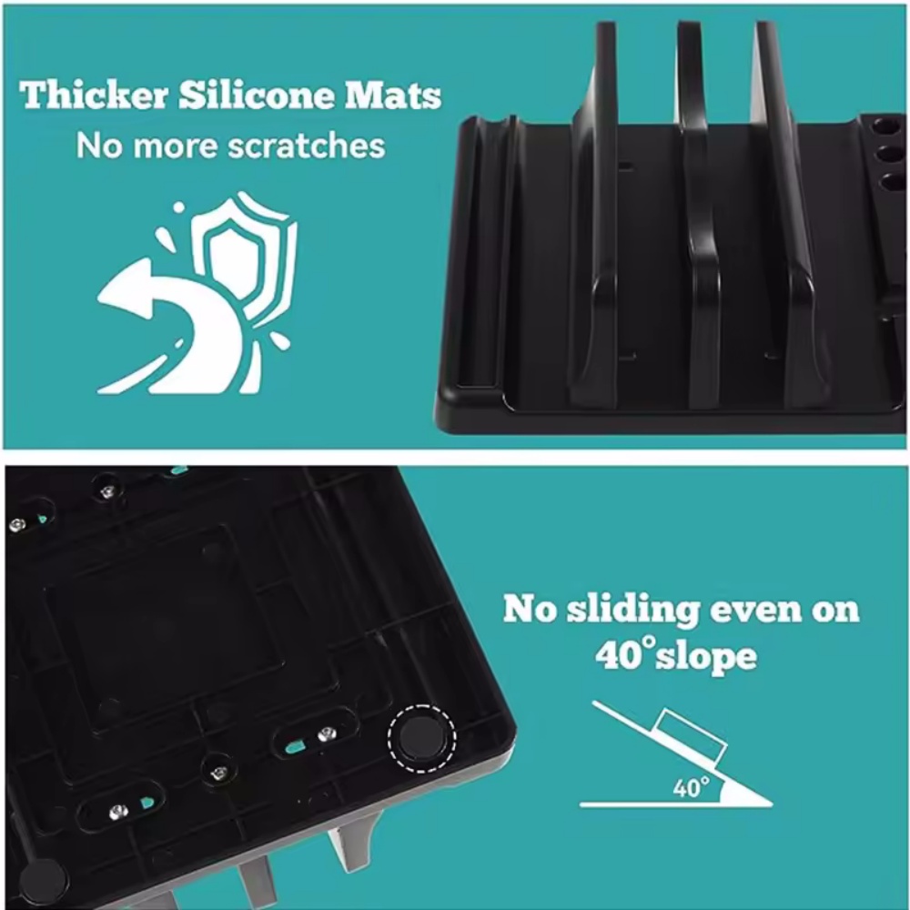 Single/Dual-Slot Vertical Lapt - Laptop Stand Riser review and price