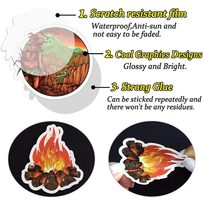 Custom Stickers Pvc With Logo  - Laptop Accessories Name review and price
