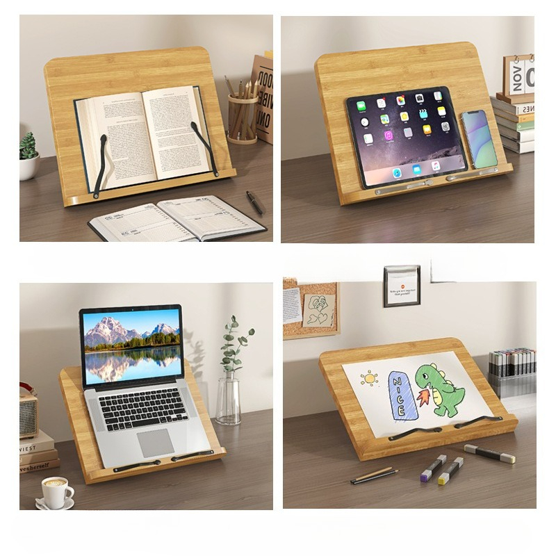 Wooden Reading Book Stand, Mul - Laptop Extra Accessories review and price
