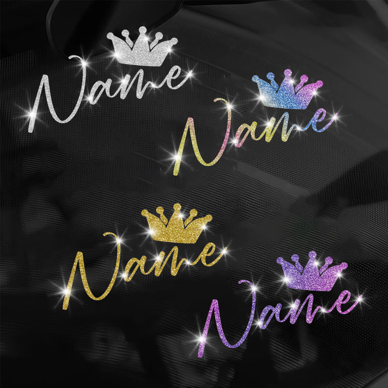 1PC Custom Glitter Crown and N - Laptop Accessories Name review and price