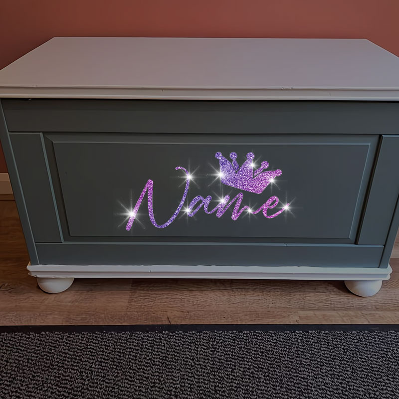 1PC Custom Glitter Crown and N - Laptop Accessories Name review and price