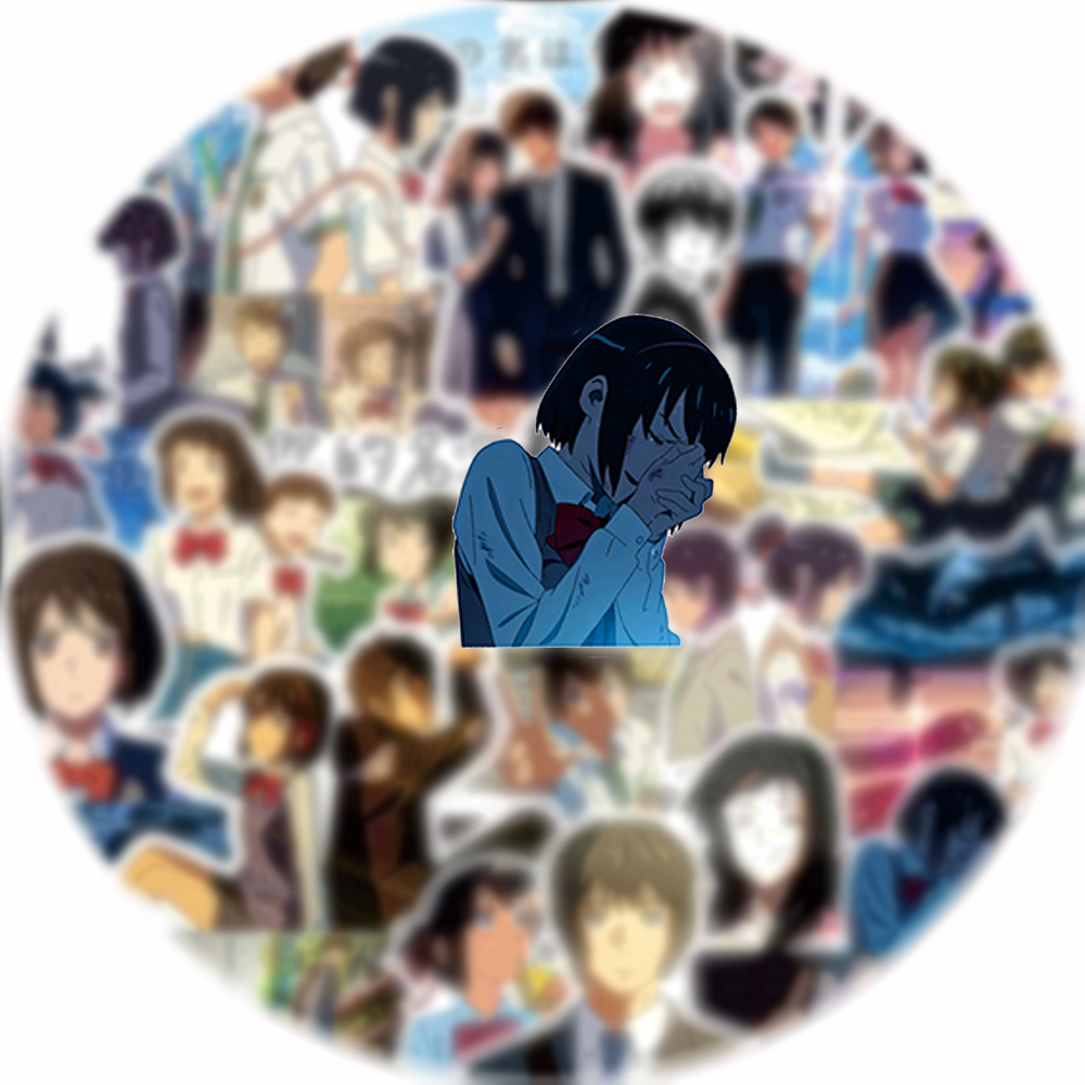 70pcs Your Name Anime Stickers - Laptop Accessories Name review and price