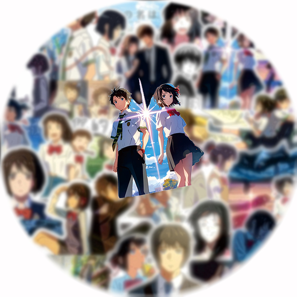 70pcs Your Name Anime Stickers - Laptop Accessories Name review and price