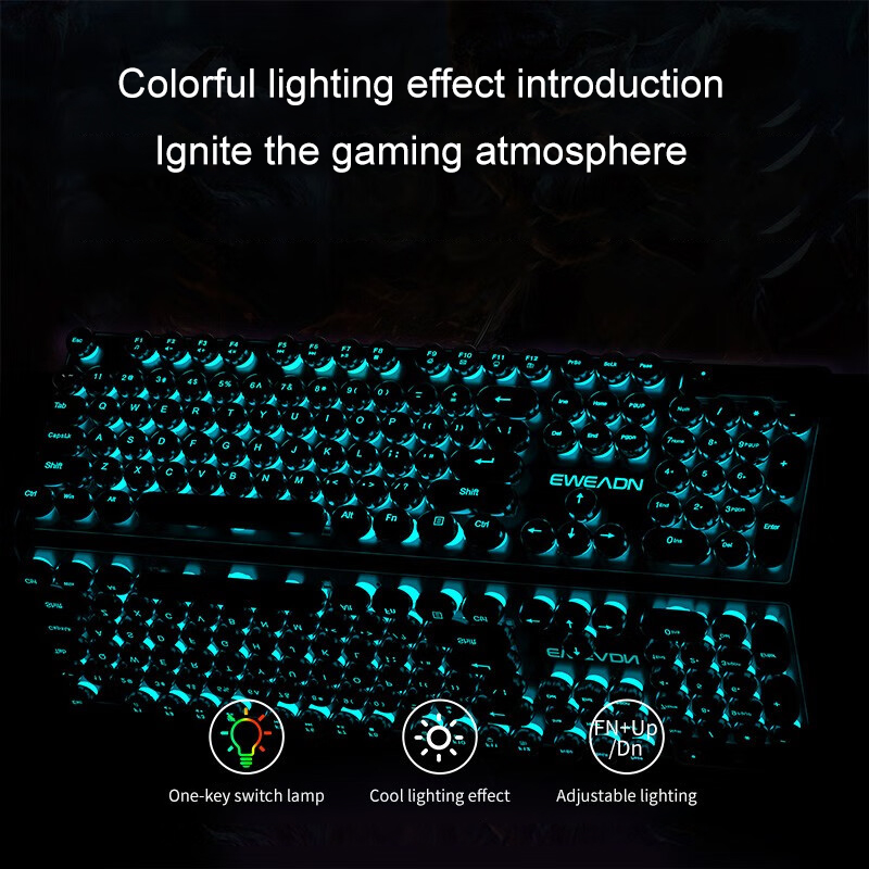 EWEADN Typewriter Gaming Keybo - Laptop Extra Accessories review and price