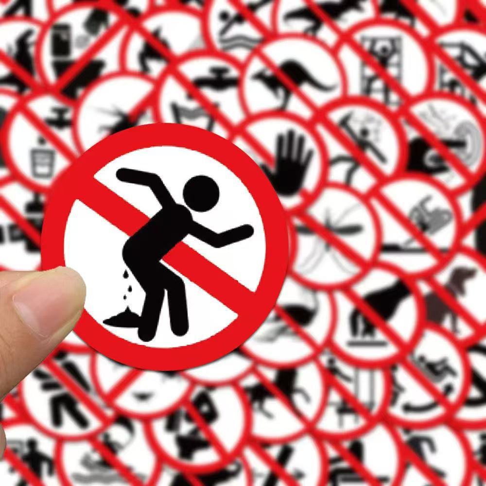 Funny Prohibition Symbols Stic - Laptop Electronics Accessories review and price