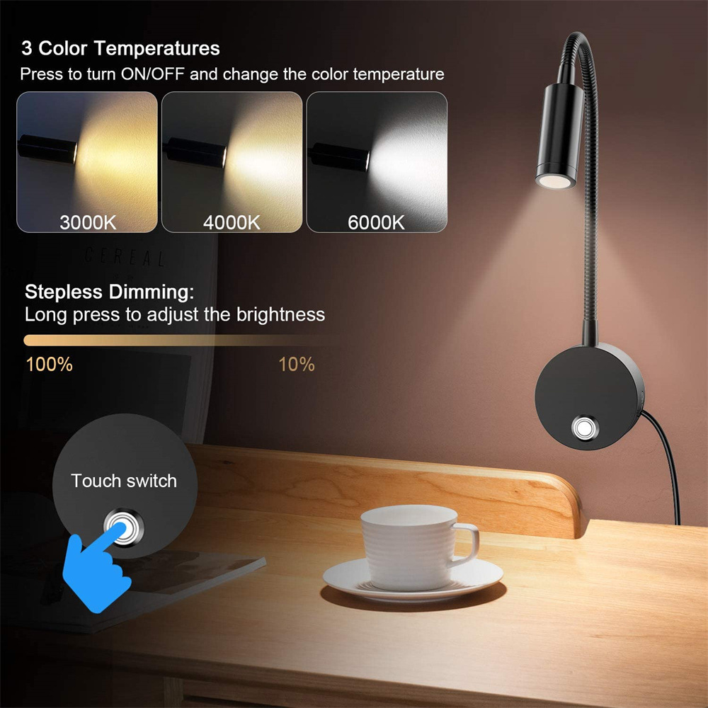 2pcs 5V USB Bedside Wall Readi - Laptop Accessories Light review and price