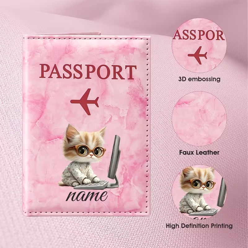 Custom Name/Text PU Passport H - Laptop Accessories Name review and price
