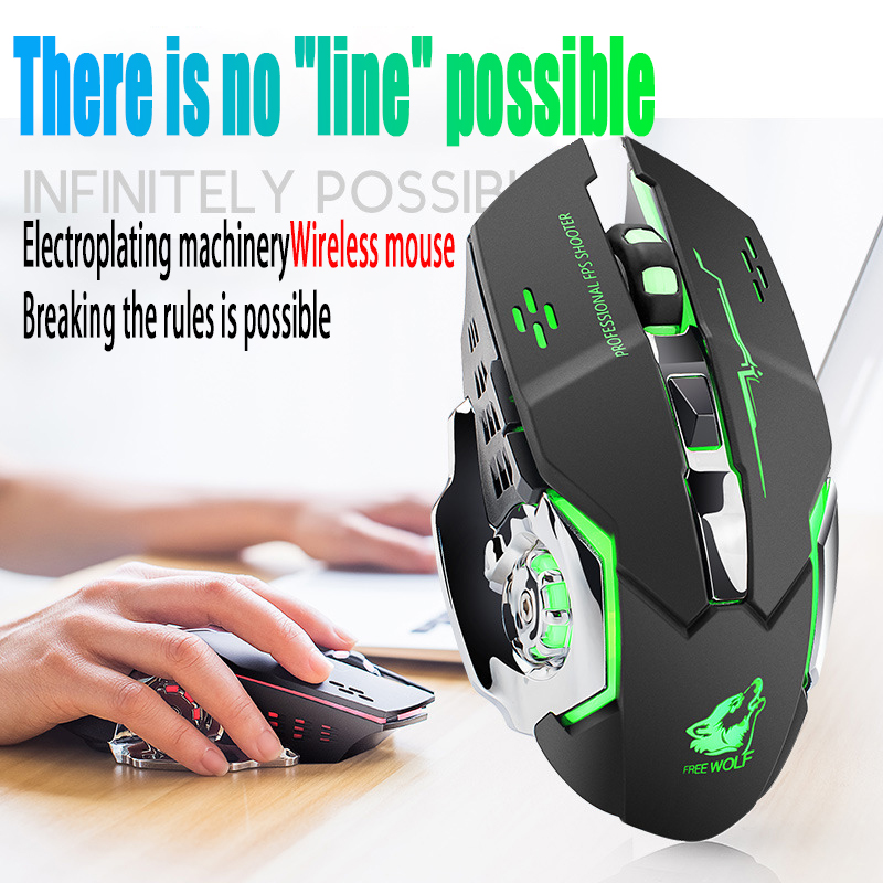 Free Wolf X8 Wireless Mouse Ch - Laptop Electronics Accessories review and price