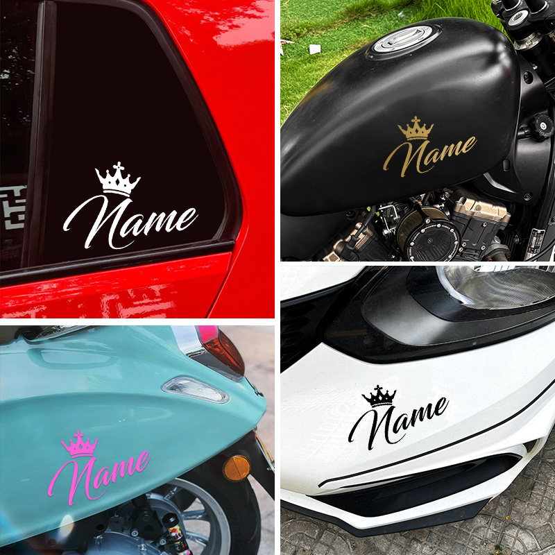 Custom Crown Name Sticker Pers - Laptop Accessories Name review and price