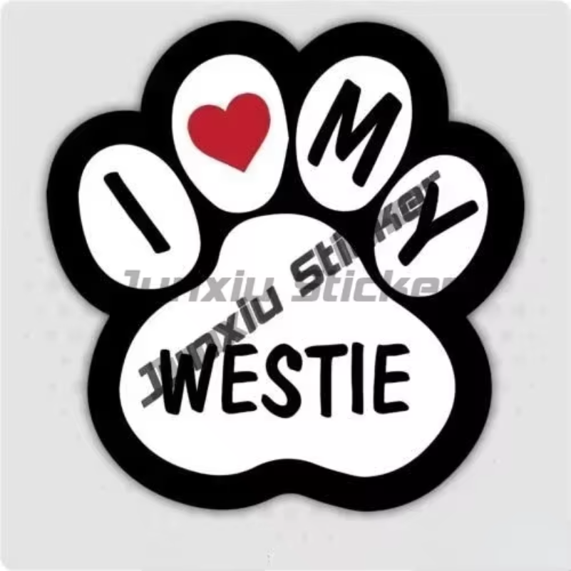 Westie Sticker I Love My Westi - Laptop Accessories Brand review and price